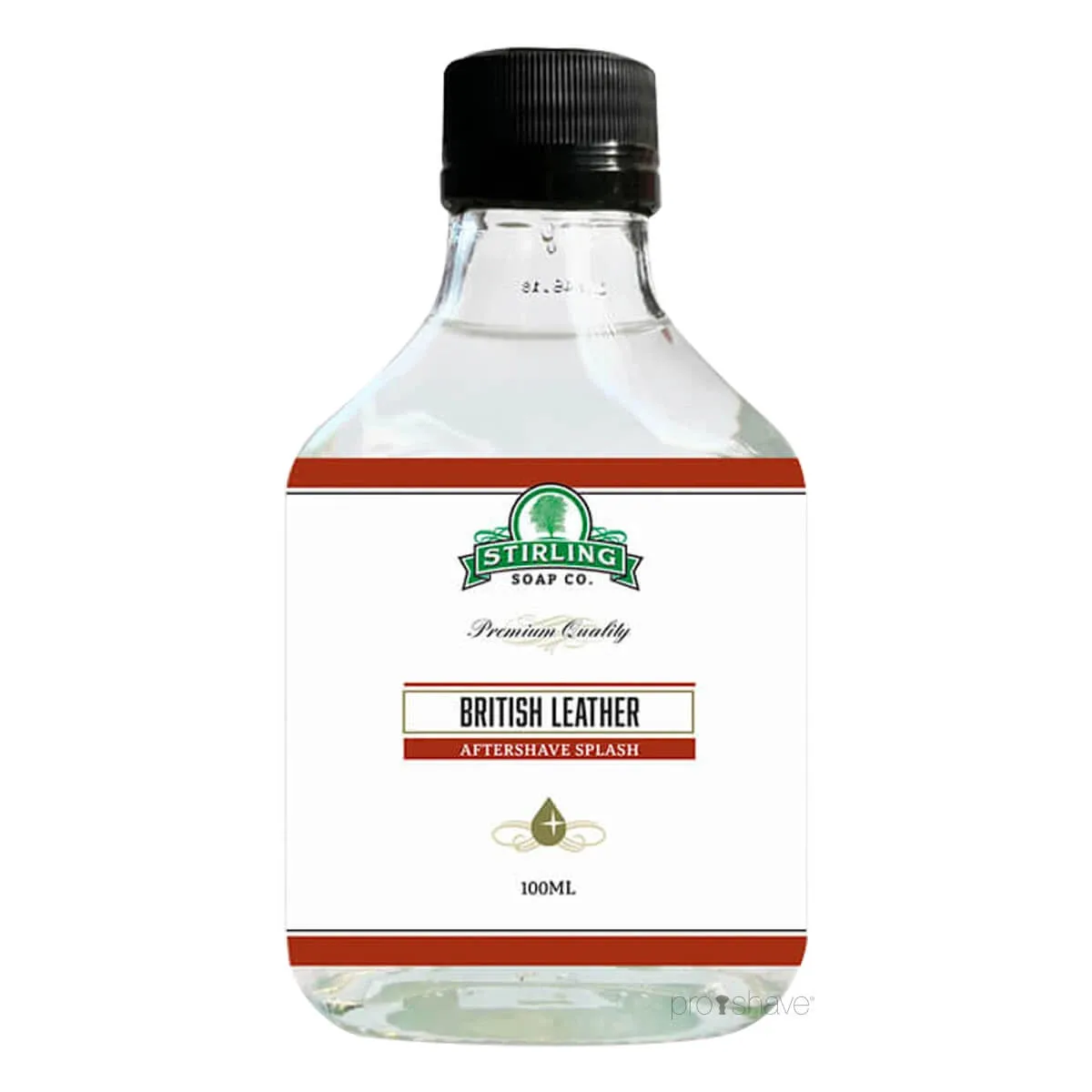 Stirling Soap Company Aftershave Splash, British Leather, 100 ml.
