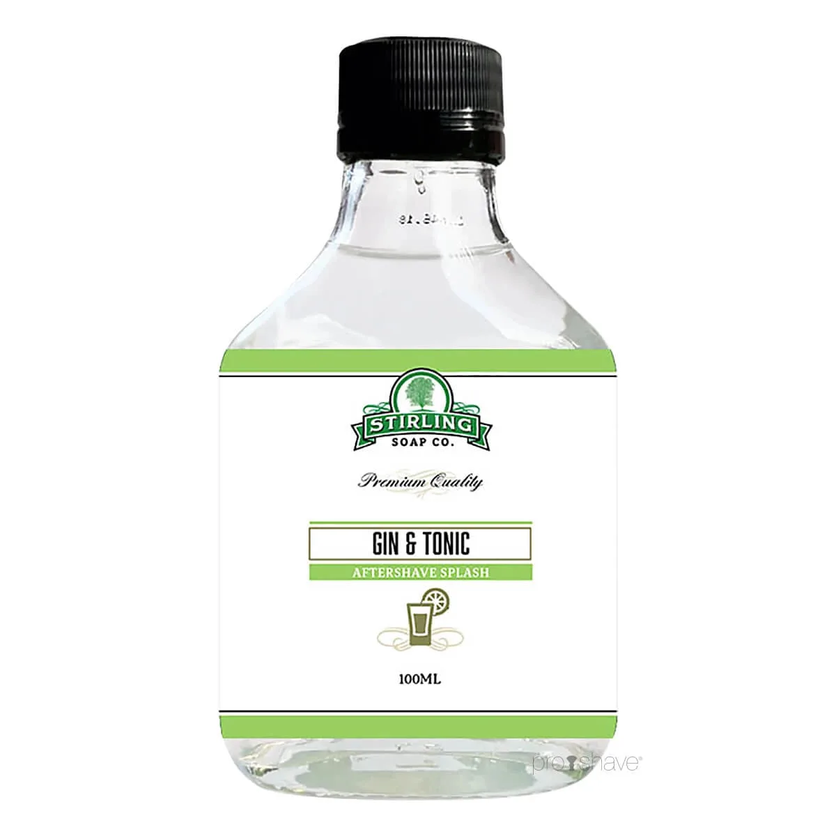 Stirling Soap Company Aftershave Splash, Gin & Tonic on the Rocks, 100 ml.