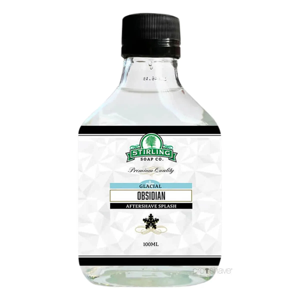 Stirling Soap Company Aftershave Splash, Glacial Obsidian, 100 ml.
