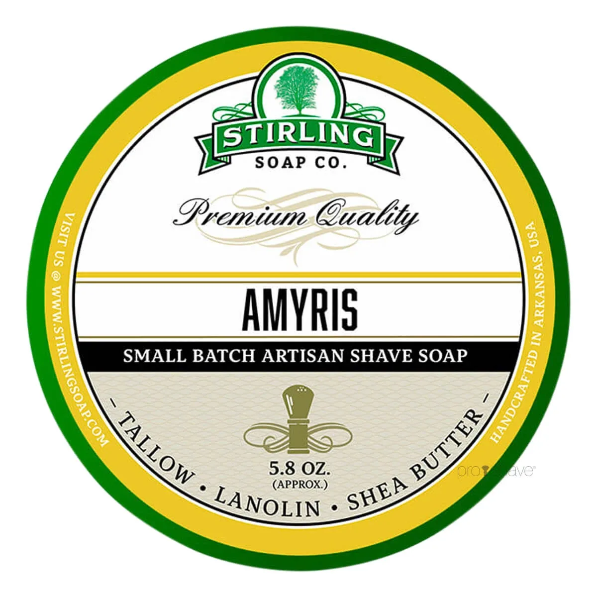 Stirling Soap Company Barbersæbe, Amyris, 170 ml.