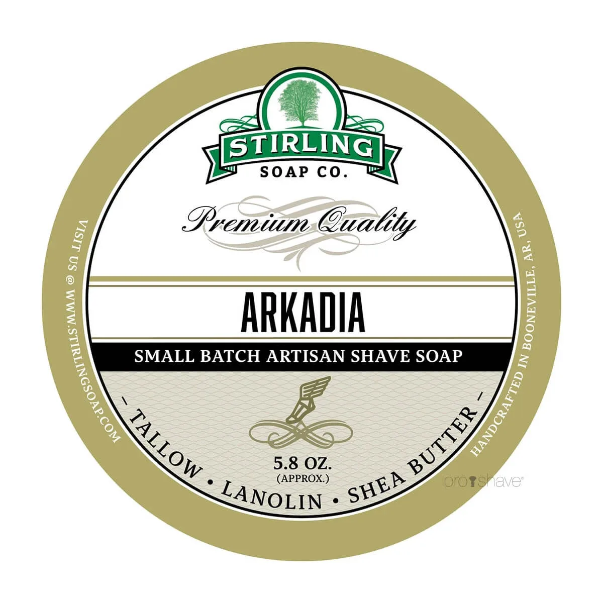 Stirling Soap Company Barbersæbe, Arkadia, 170 ml.