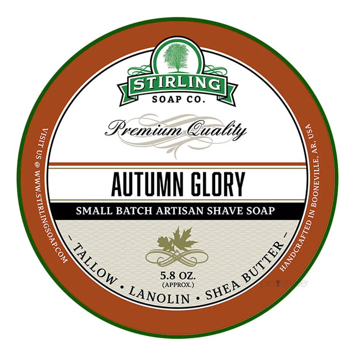 Stirling Soap Company Barbersæbe, Autumn Glory, 170 ml.