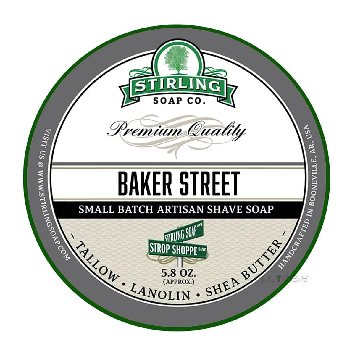Stirling Soap Company Barbersæbe, Baker Street, 170 ml.
