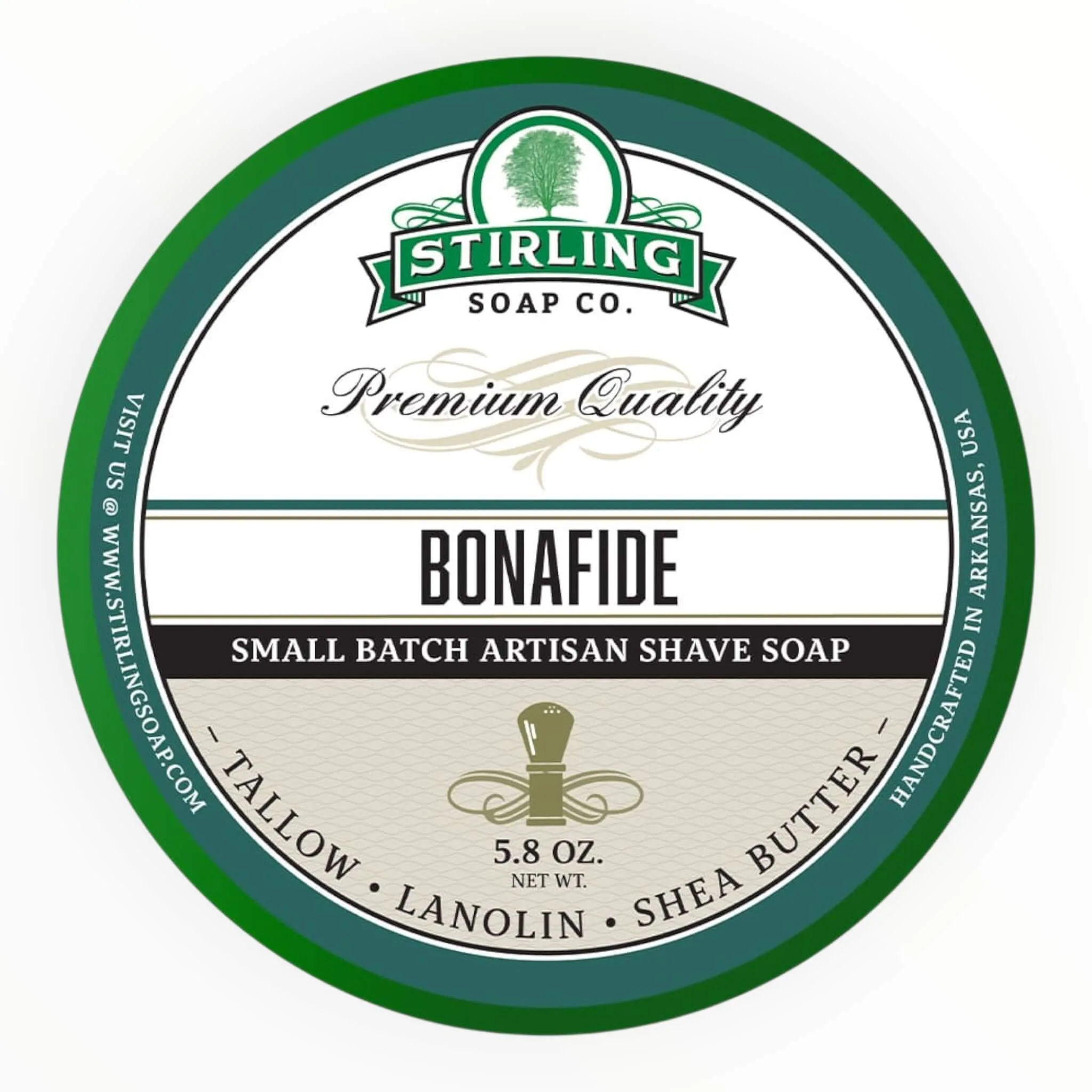 Stirling Soap Company Barbersæbe, Bonafide, 170 ml.