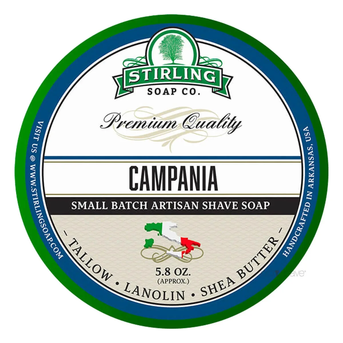 Stirling Soap Company Barbersæbe, Campania, 170 ml.