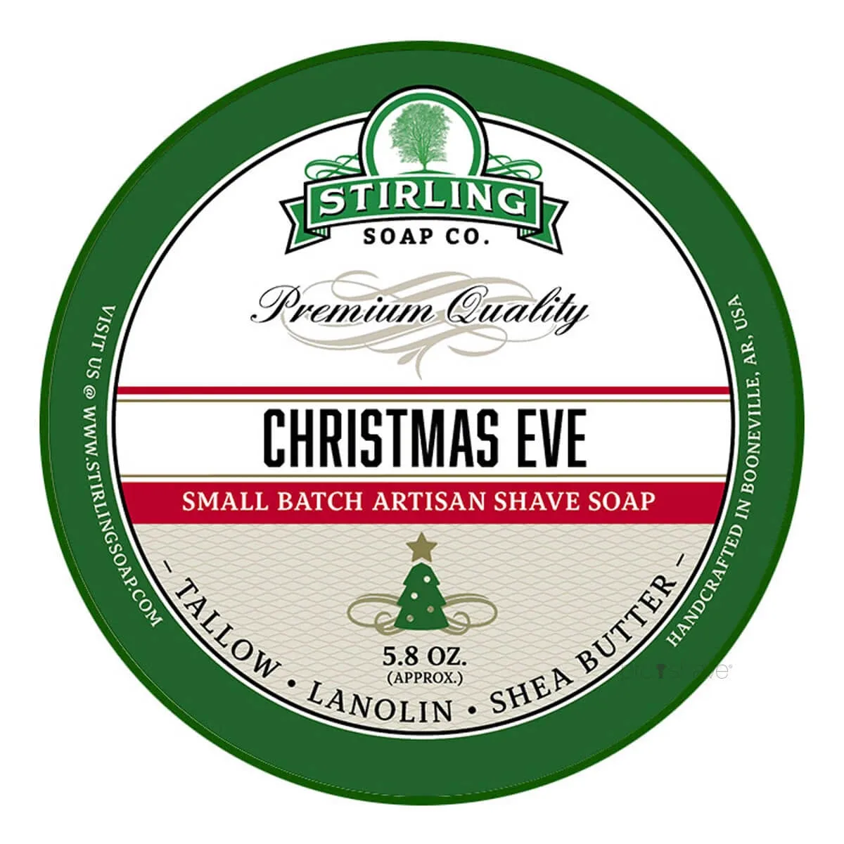 Stirling Soap Company Barbersæbe, Christmas Eve, 170 ml.