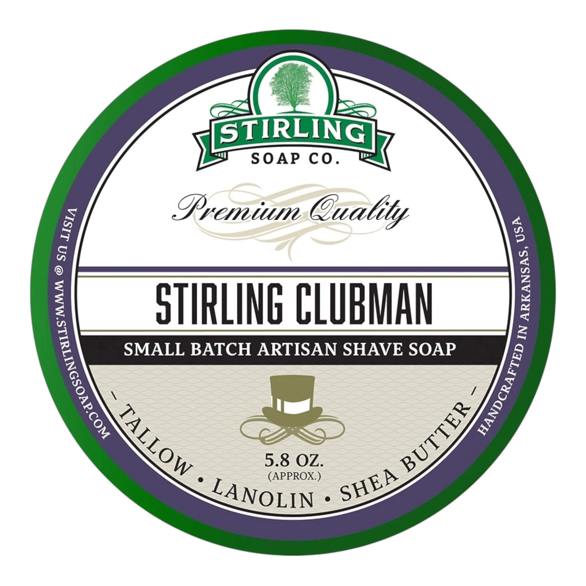 Stirling Soap Company Barbersæbe, Clubman, 170 ml.