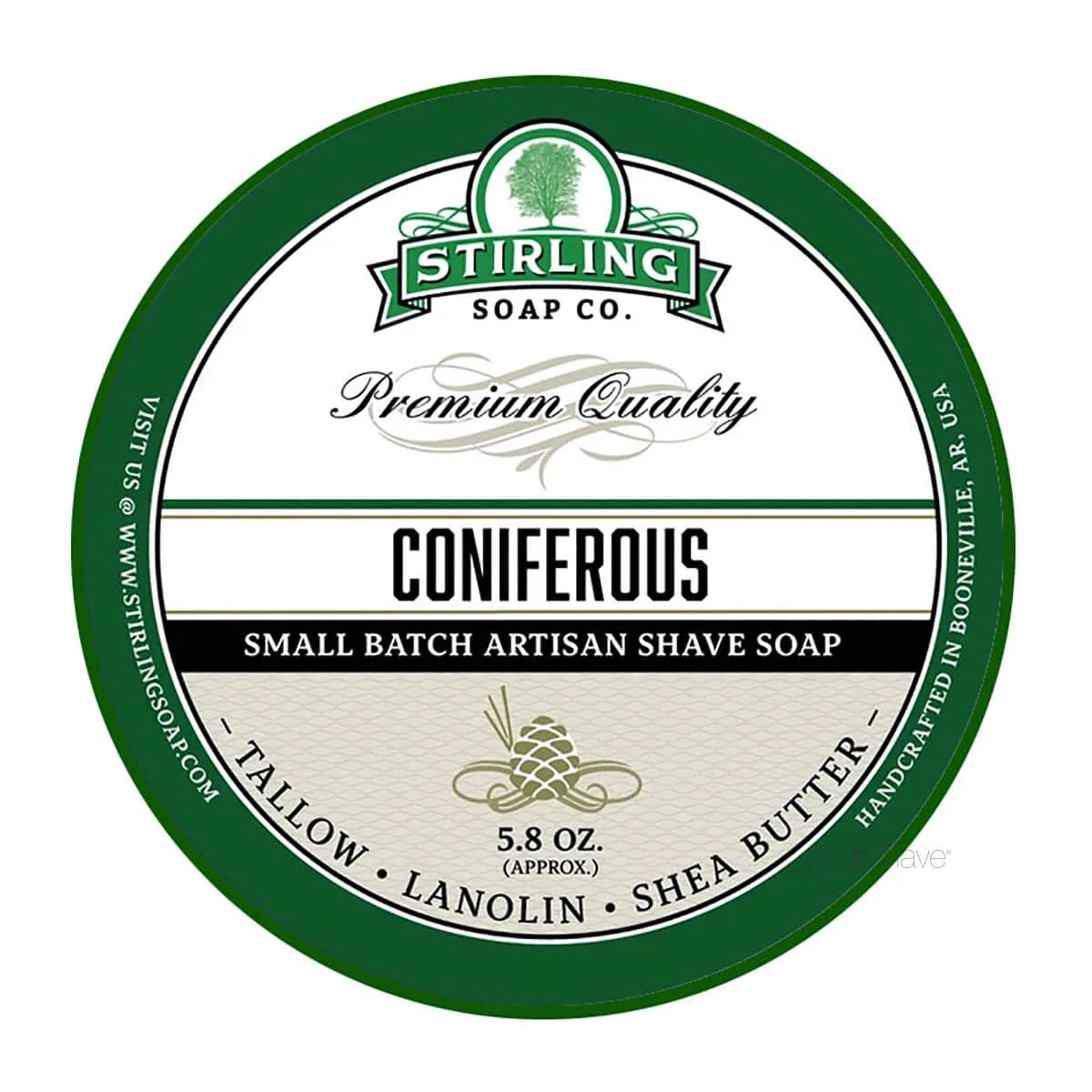 Stirling Soap Company Barbersæbe, Coniferous, 170 ml.