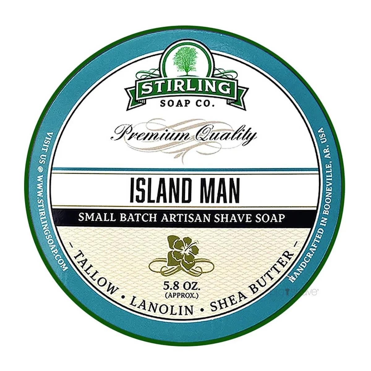 Stirling Soap Company Barbersæbe, Island Man, 170 ml.