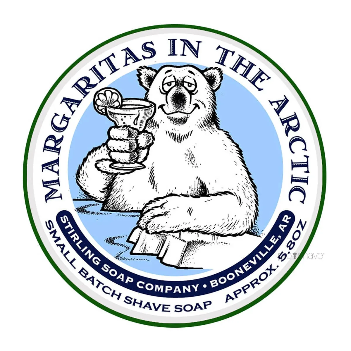 Stirling Soap Company Barbersæbe, Margaritas in the Arctic, 170 ml.
