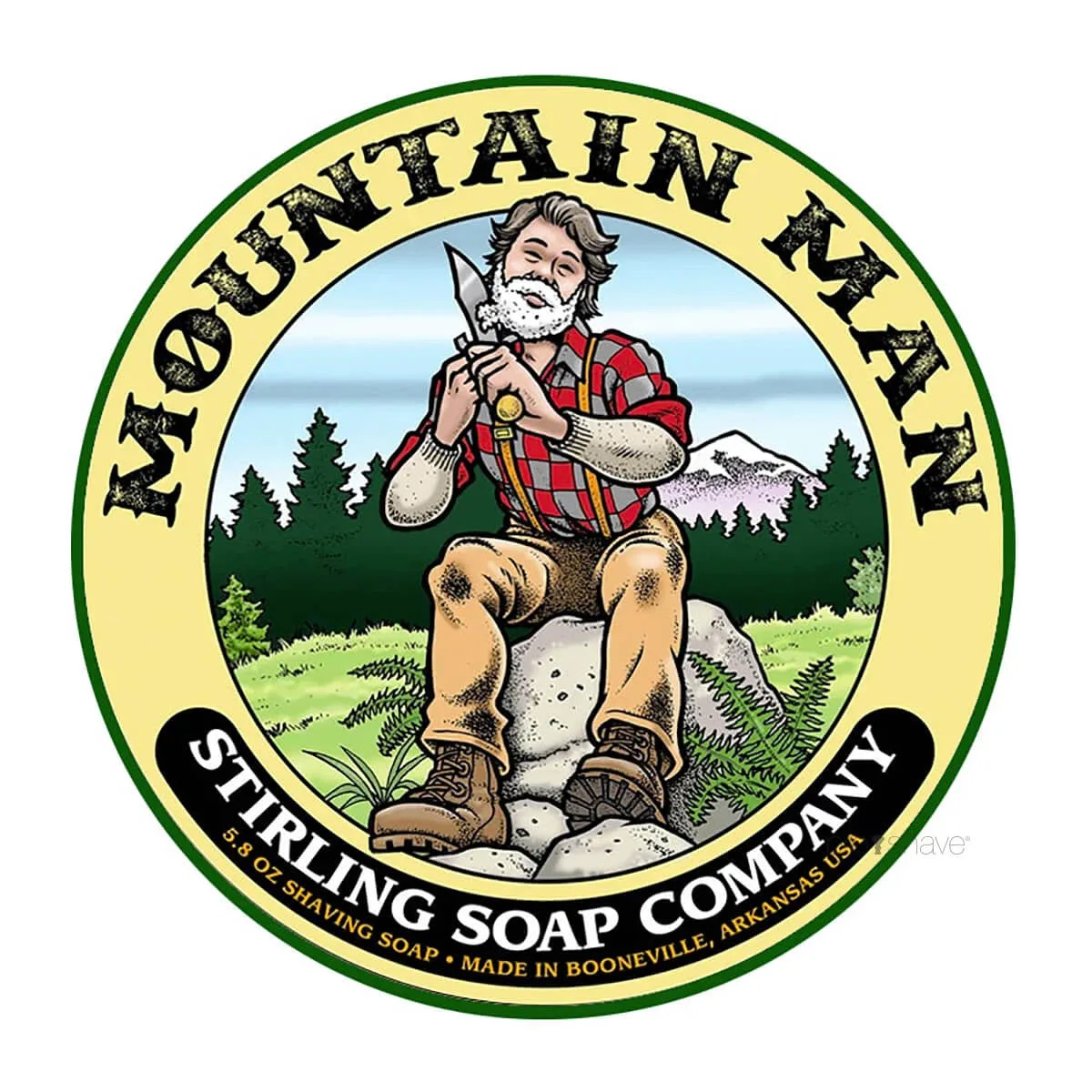 Stirling Soap Company Barbersæbe, Mountain Man, 170 ml.