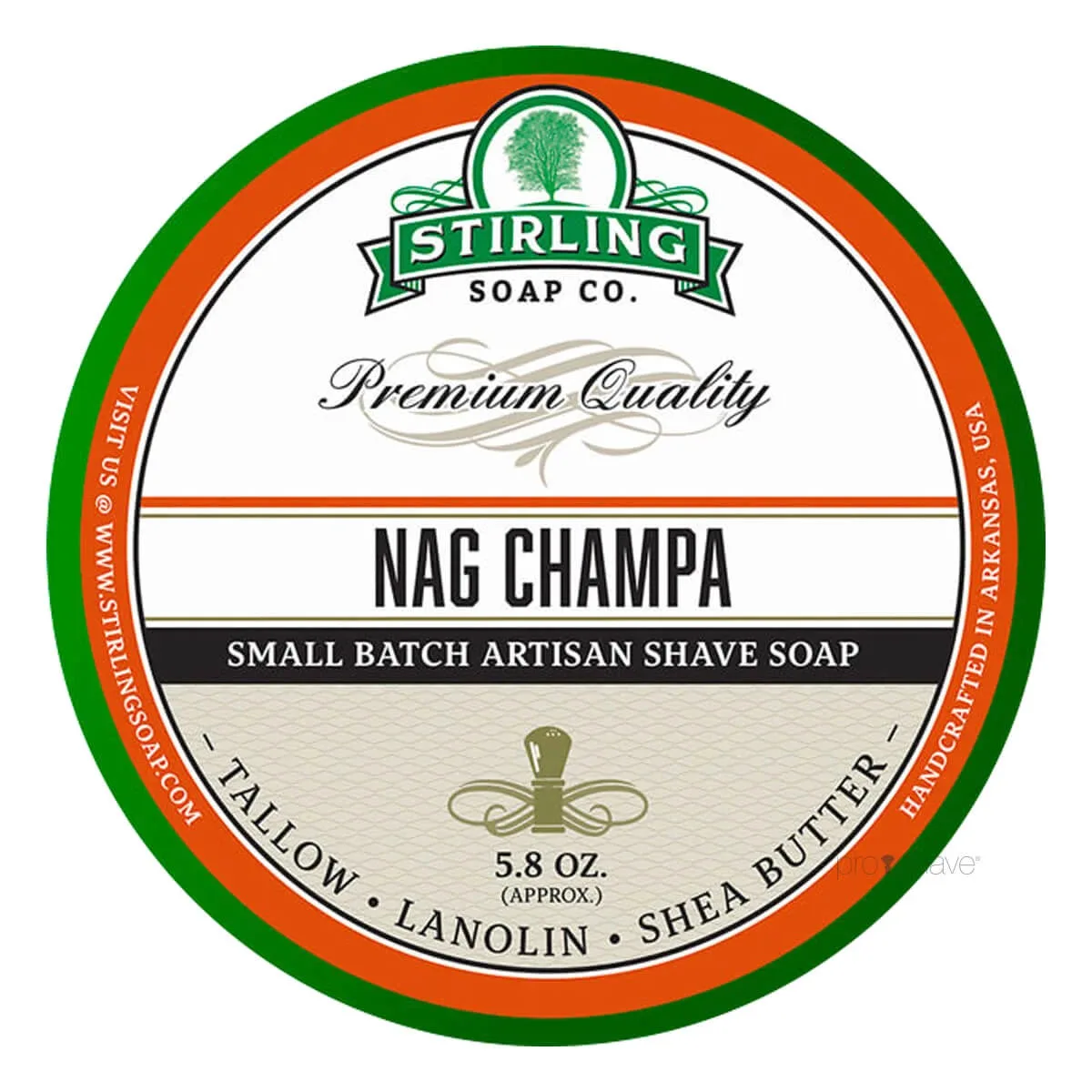 Stirling Soap Company Barbersæbe, Nag Champa, 170 ml.