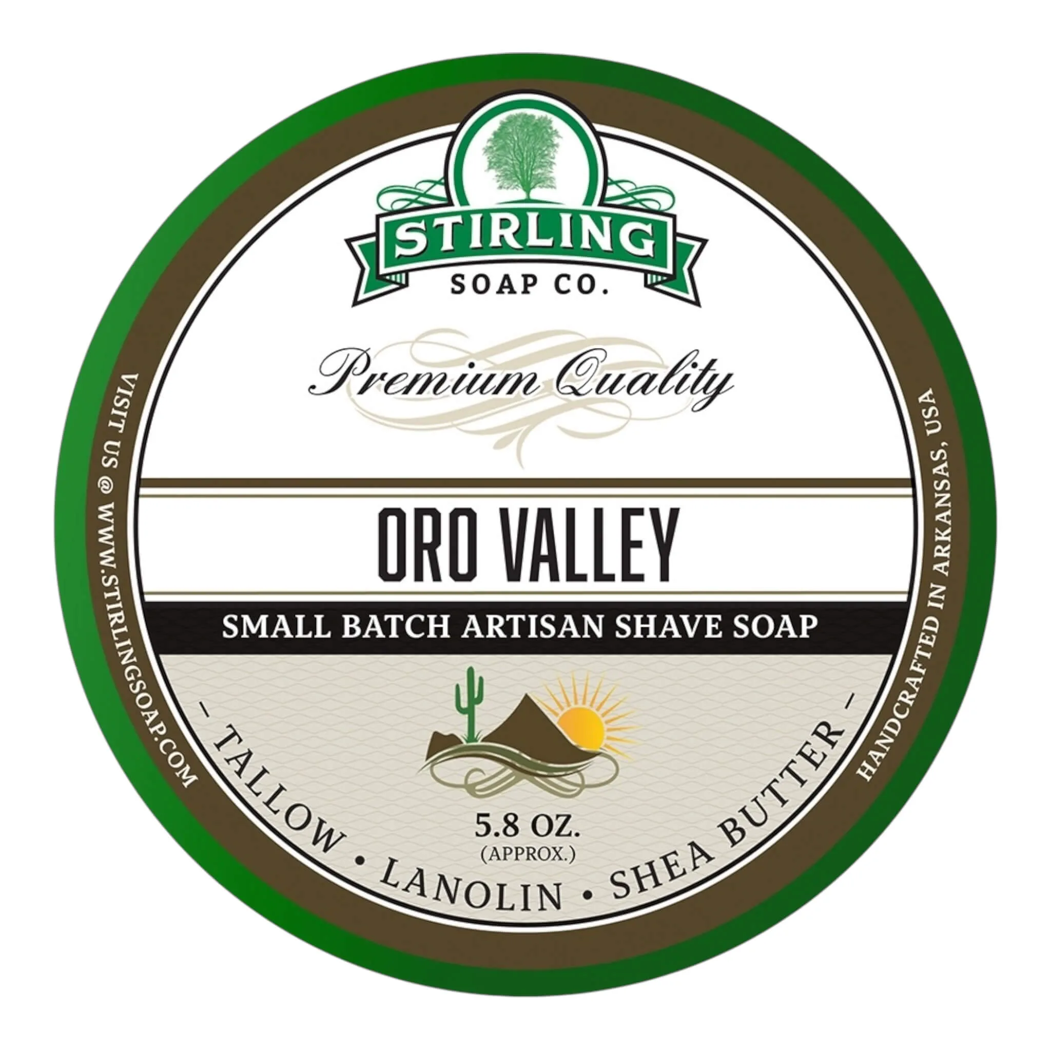 Stirling Soap Company Barbersæbe, Oro Valley, 170 ml.