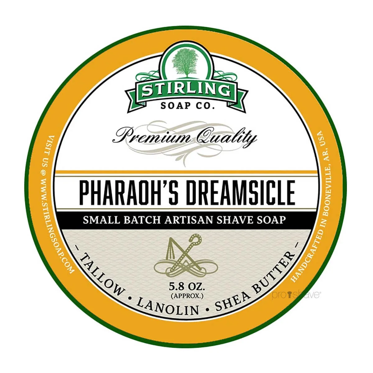 Stirling Soap Company Barbersæbe, Pharaoh's Dreamsicle, 170 ml.