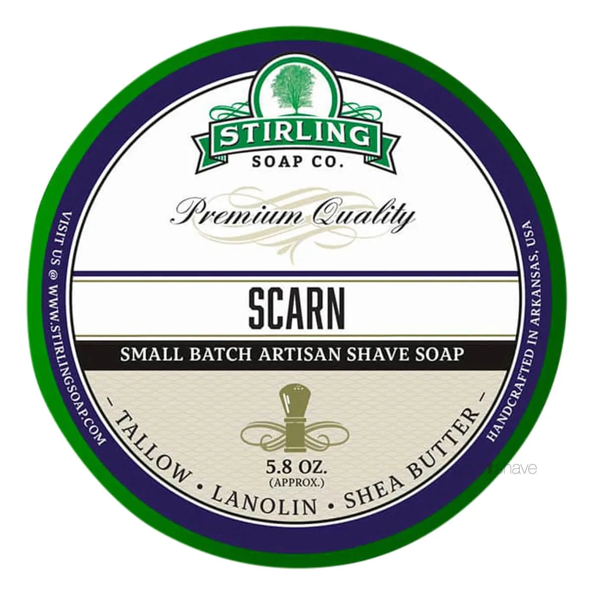 Stirling Soap Company Barbersæbe, Scarn, 170 ml.