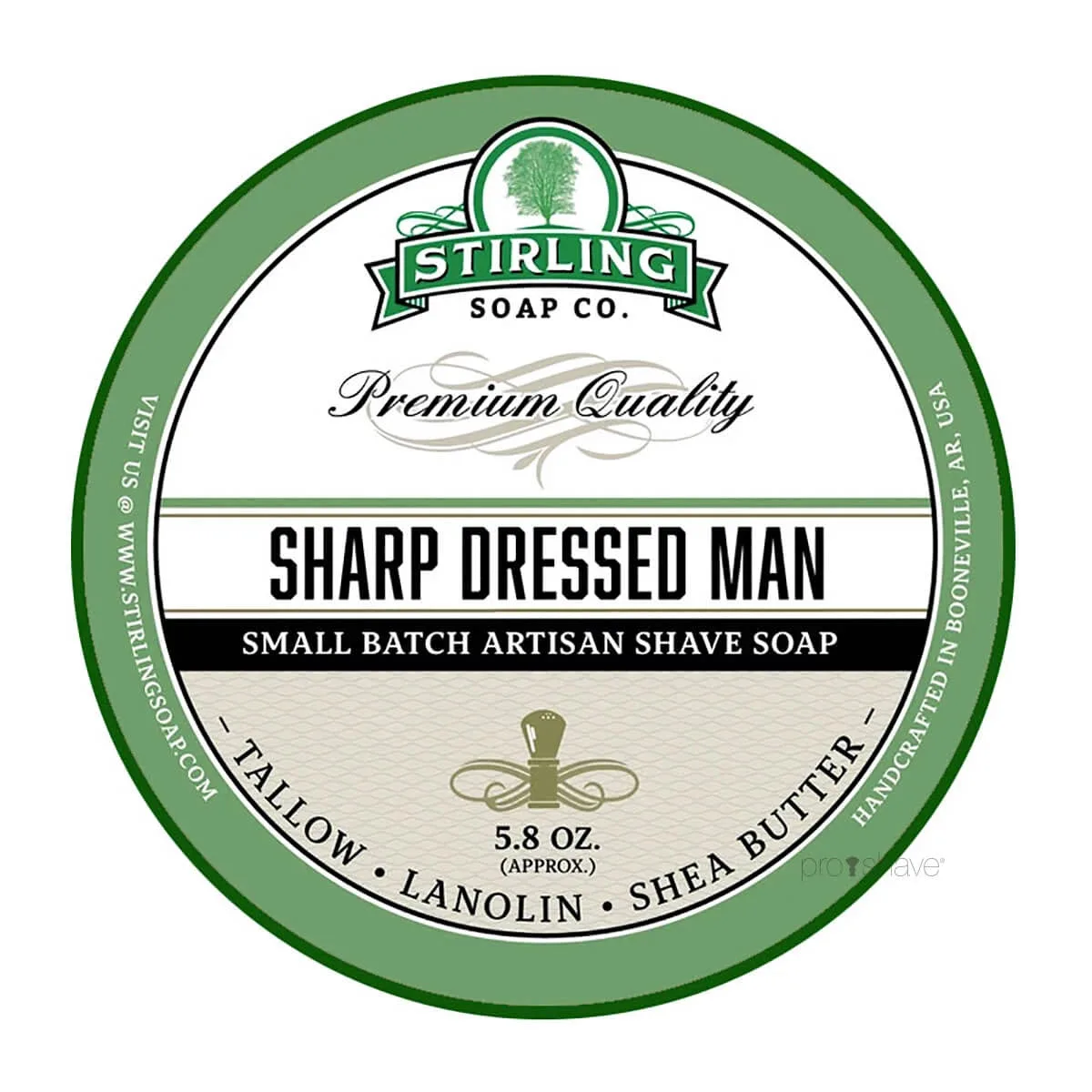 Stirling Soap Company Barbersæbe, Sharp Dressed Man, 170 ml.