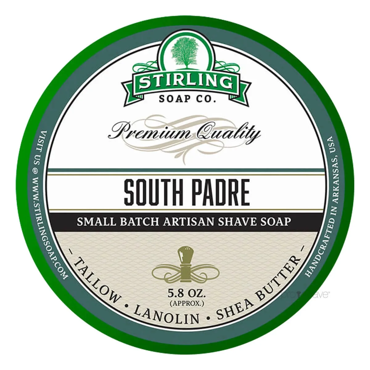 Stirling Soap Company Barbersæbe, South Padre, 170 ml.