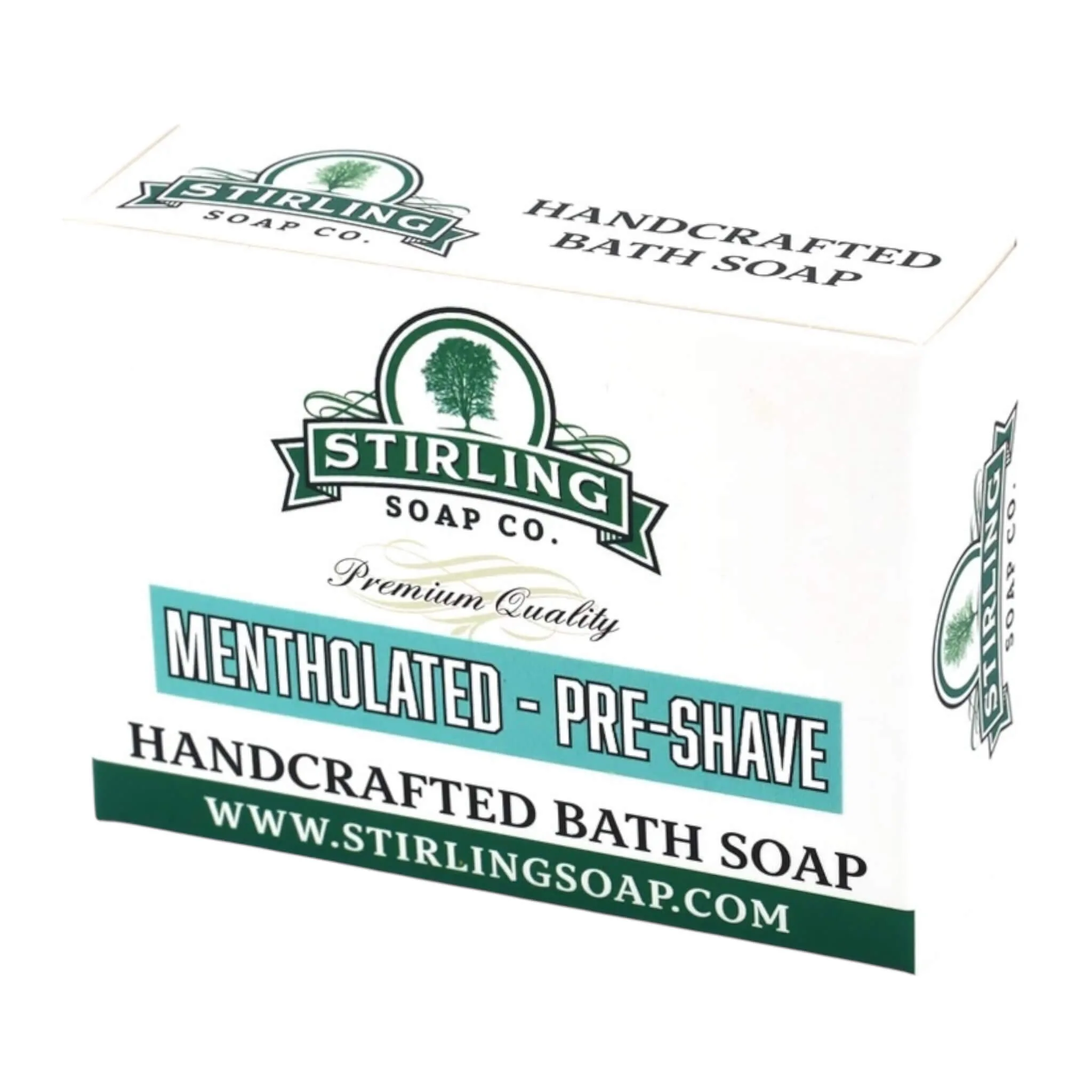 Stirling Soap Company Preshave Bar, Mentholated, 155 g.