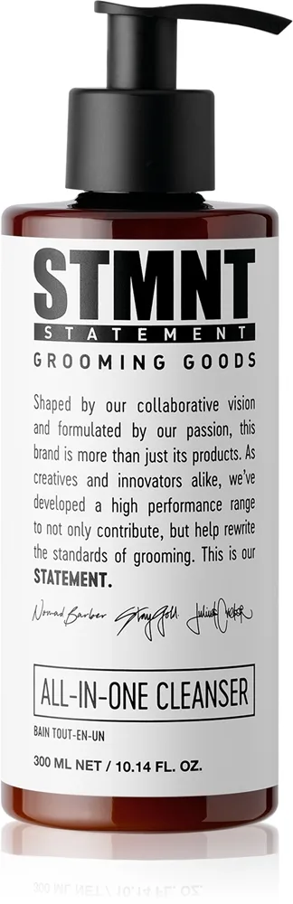 STMNT Care All-In-One Cleanser Shampoo til hår, skæg og krop 300 ml