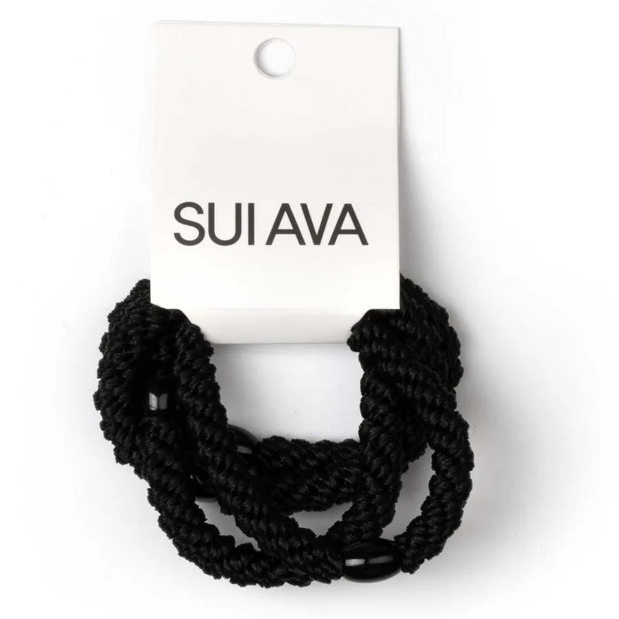 SUI AVA 4-pack Basic Essentials Elastics Black Beauty