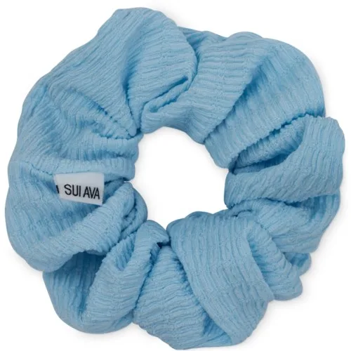SUI AVA Ea Zig-Zag Scrunchie Sky Blue