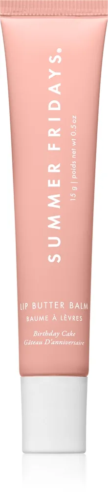 Summer Fridays Lip Butter Balm Fuktgivande läppbalsam Skugga Birthday Cake 15 g