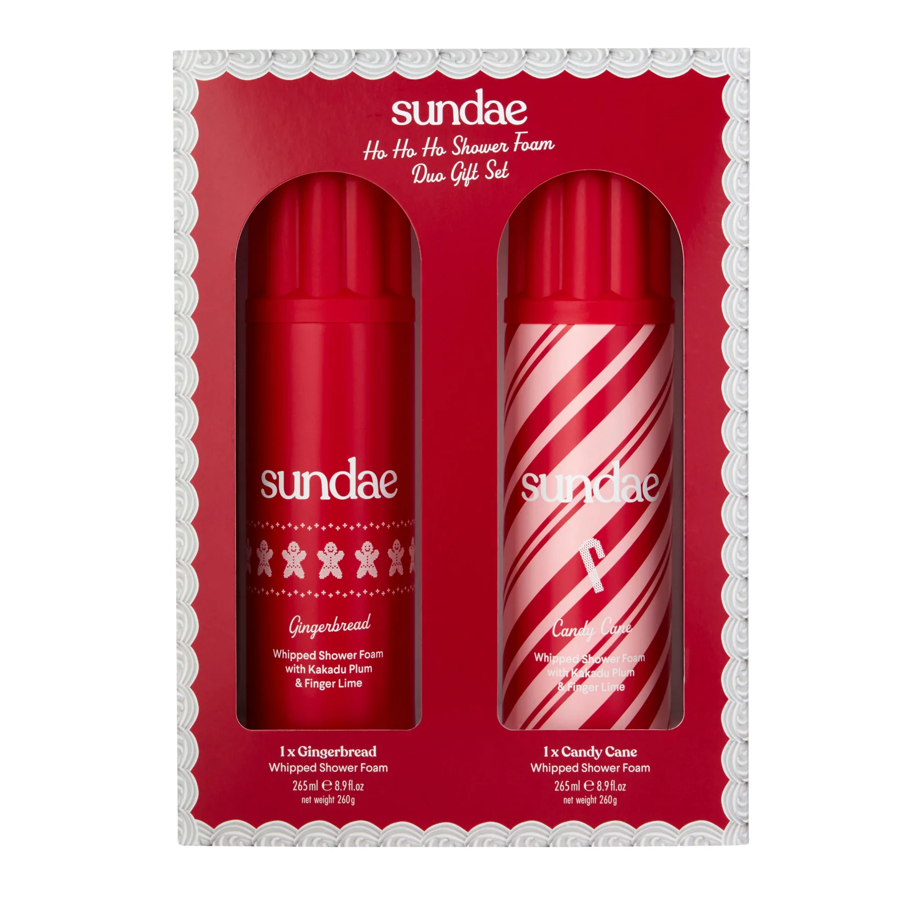 Sundae Body Christmas Box Gingerbread & Candy Cane Whipped Shower