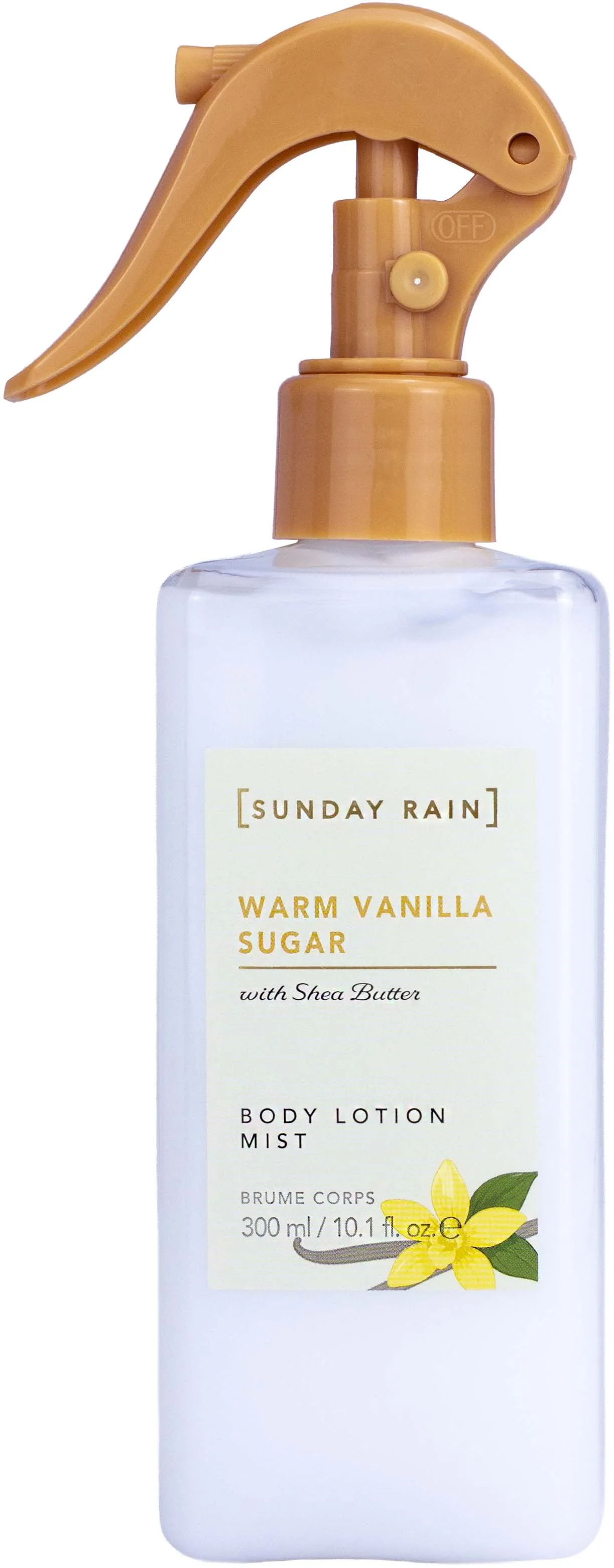Sunday Rain Body Lotion Mist Warm Vanilla Sugar 300 ml