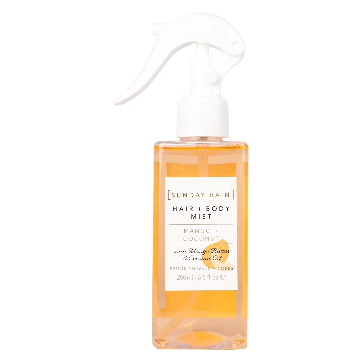Sunday Rain Hair + Body Mist Mango & Coconut 200ml