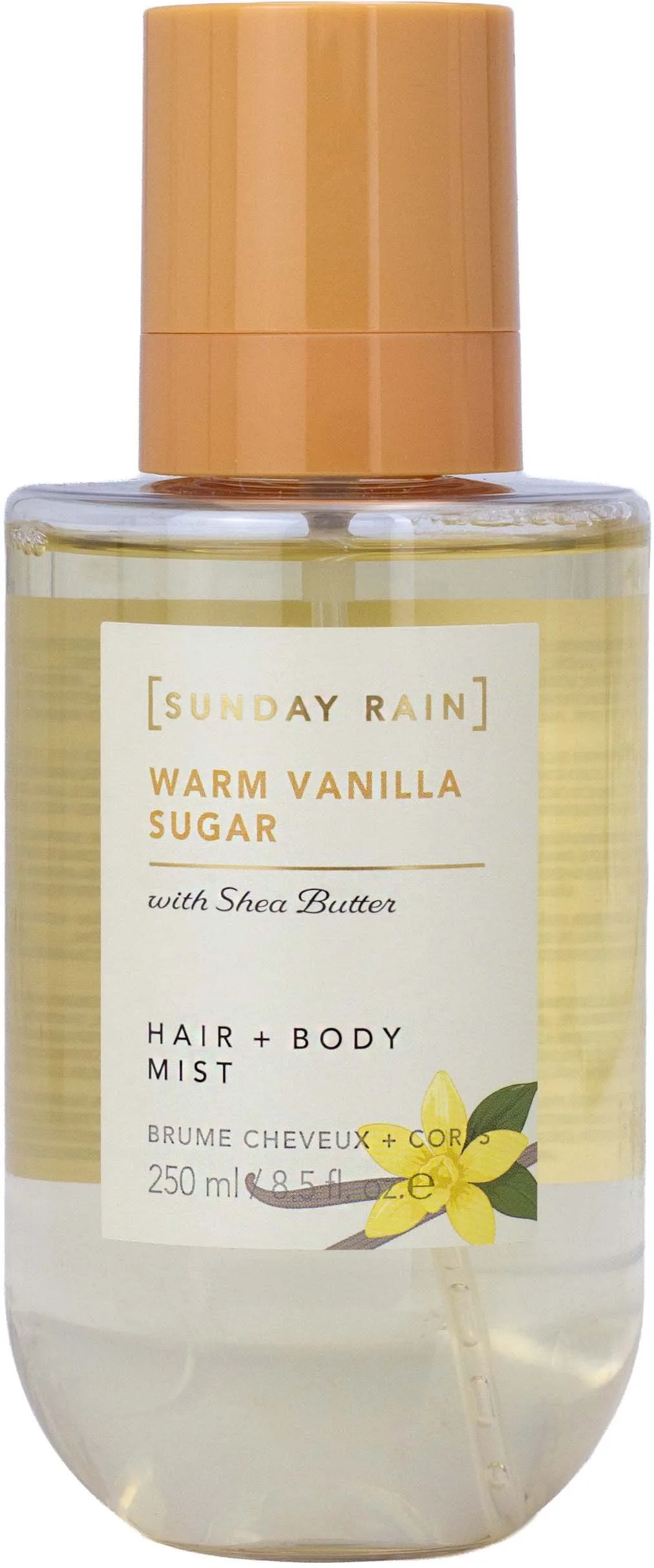 Sunday Rain Hair + Body Mist Warm Vanilla Sugar 250 ml