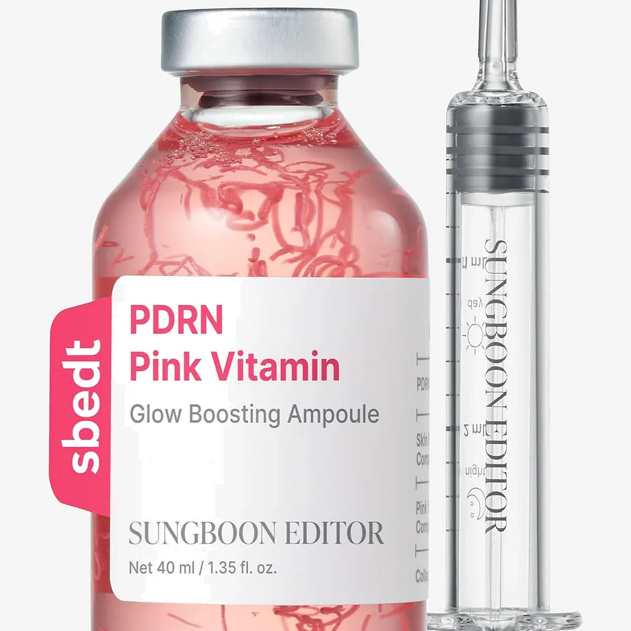 Sungboon Editor Pdrn Pink Vitamin Glow Boosting Ampoule - Nude - 40 ML