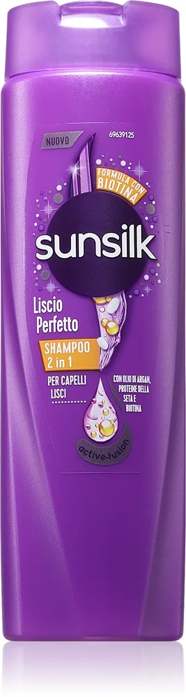 Sunsilk Perfect Smooth Schampo och balsam 2-i-1 För att göra håret mjukt 250 ml