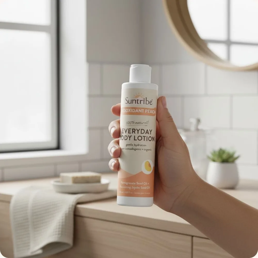 Suntribe Everyday Body Lotion Antioxidant Peach Återfuktande kroppslotion 200 ml
