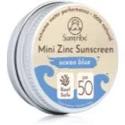 Suntribe Mini Zinc Sunscreen Skyddande ansikts- och kroppskräm med mineraler SPF 50 Ocean Blue 15 g