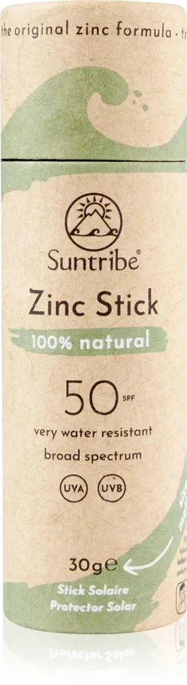 Suntribe Sports Zinc Stick Mineral beskyttelses stick SPF 50 Mint Green 30 g