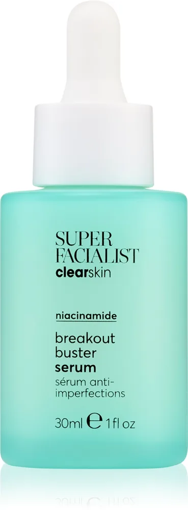 Super Facialist Clearskin Niacinamide Ansiktsserum för att behandla hudbristningar 30 ml