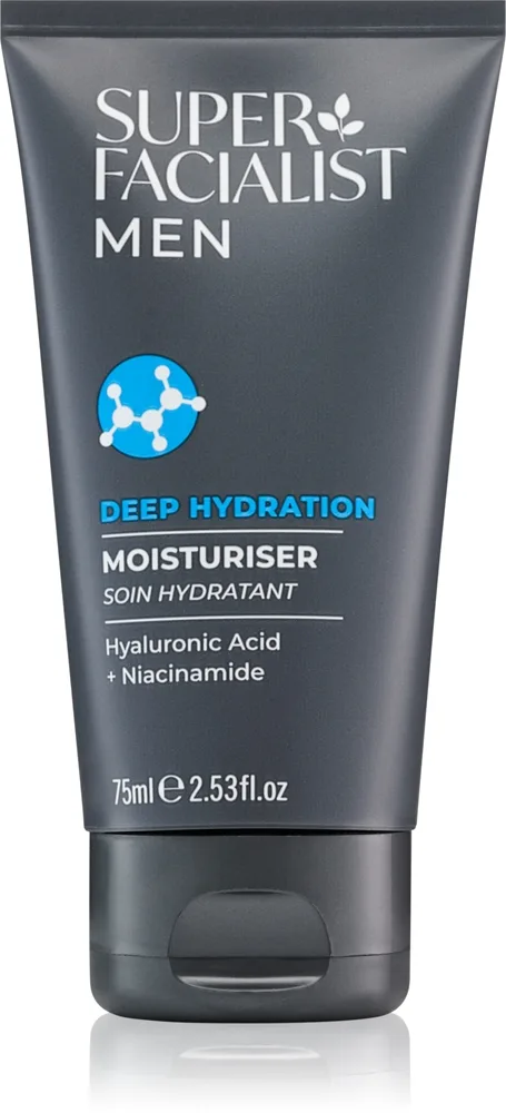 Super Facialist For Men Deep Hydration Återfuktande kräm mot åldrande med effekt mot rynkor för män 75 ml