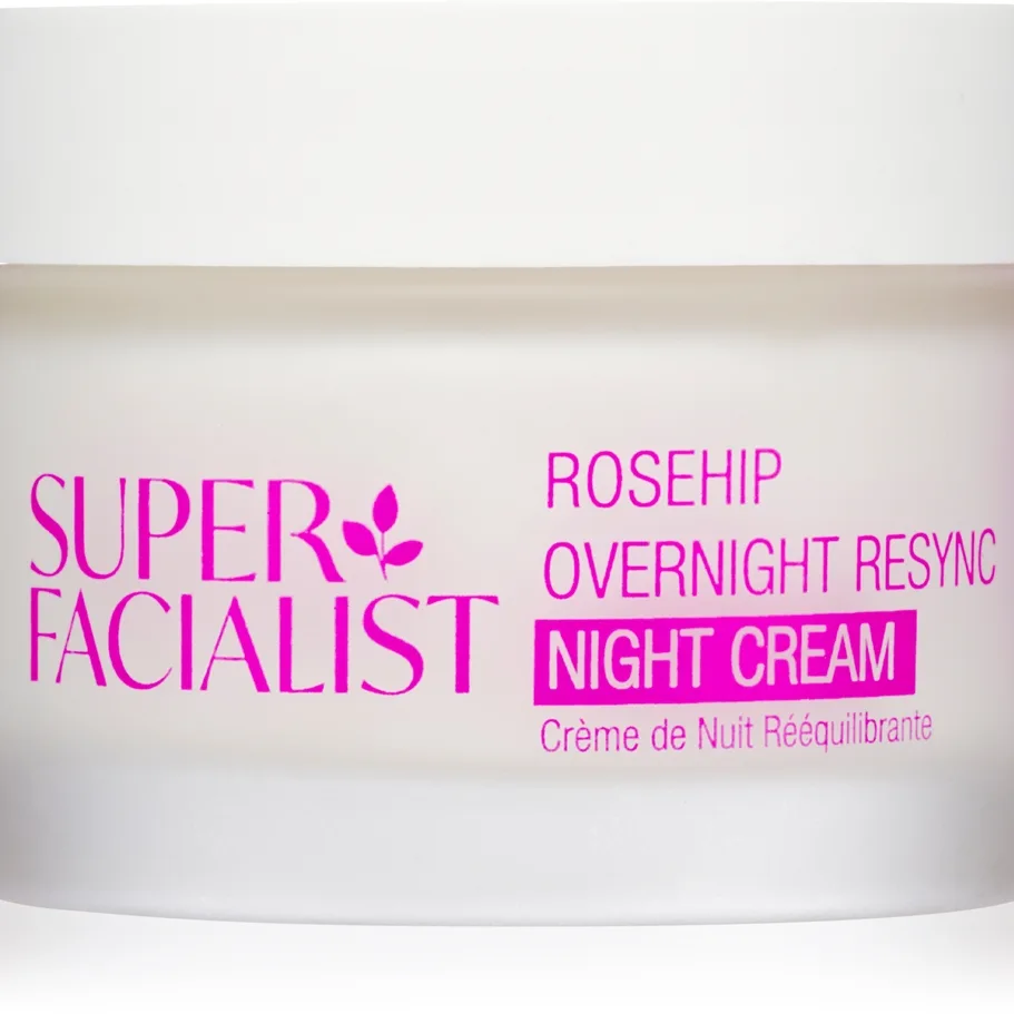 Super Facialist Rosehip Overnight Resync Åtstramande och lindrande nattkräm med närande och återfuktande effekt 50 ml