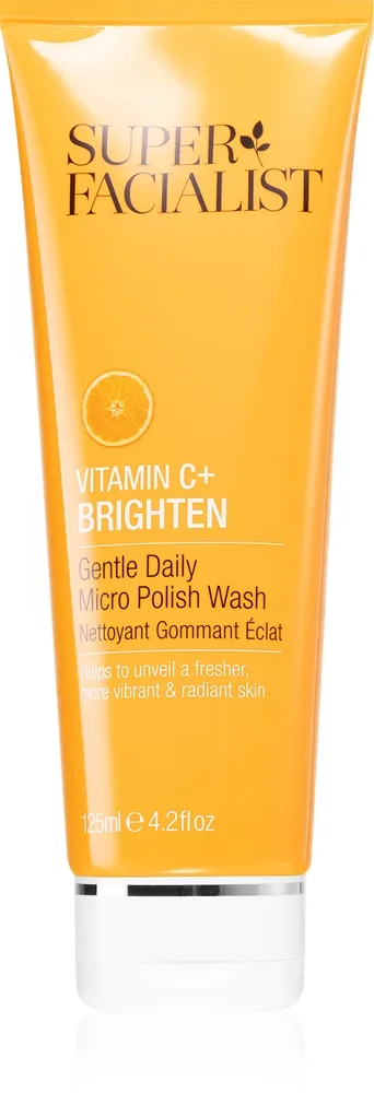 Super Facialist Vitamin C+ Brighten Uppljusande skrubb för ansikte, hals och bröst 125 ml