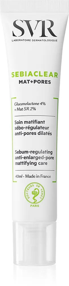 SVR Sebiaclear Mat+Pores mattapinnan antava fluidi talinerityksen säätelyyn 40 ml