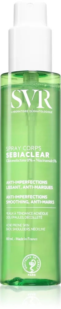 SVR Sebiaclear Spray vartalosuihke aknea vastaan 150 ml