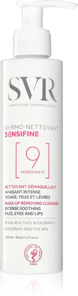 SVR Sensifine Lindrende renselotion til sensitiv, rødpigmenteret hud 200 ml