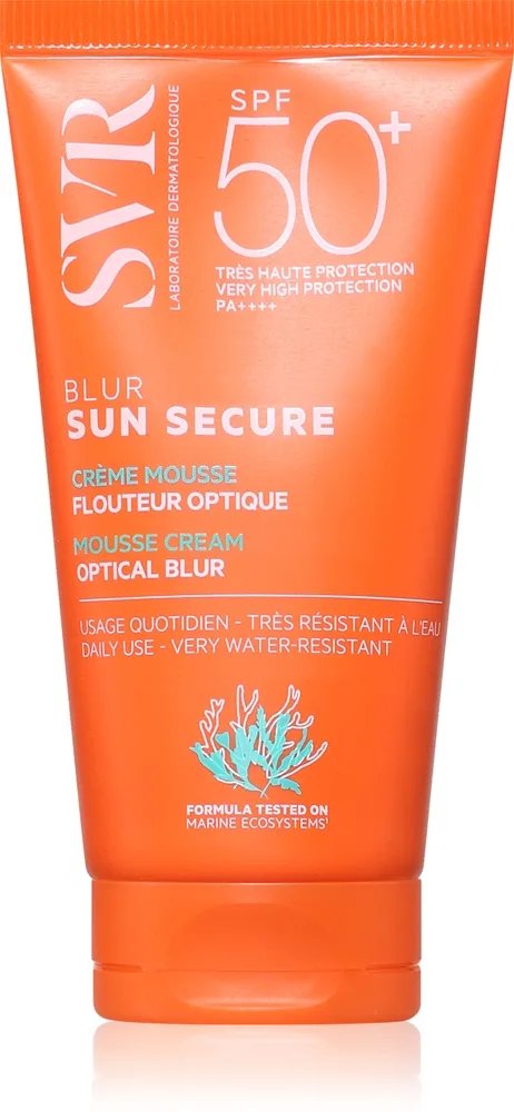 SVR Sun Secure Blur skyddsskum för enhetlig hudton SPF 50+ 50 ml