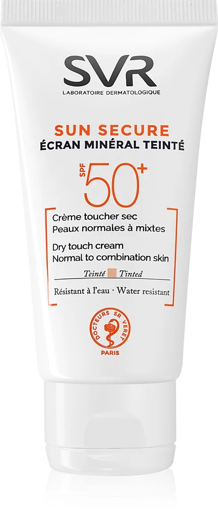 SVR Sun Secure Mineraltonad kräm för normal till blandhy SPF 50+ 60 g