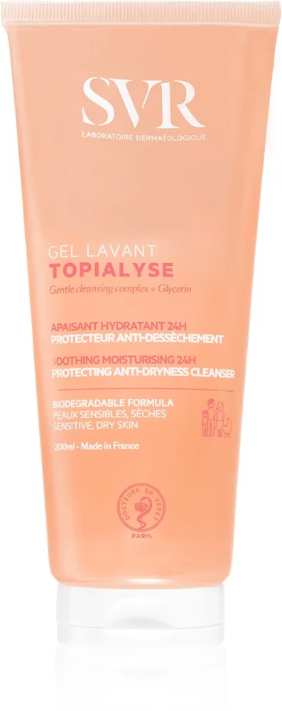 SVR Topialyse kosteuttava suihkugeeli 200 ml