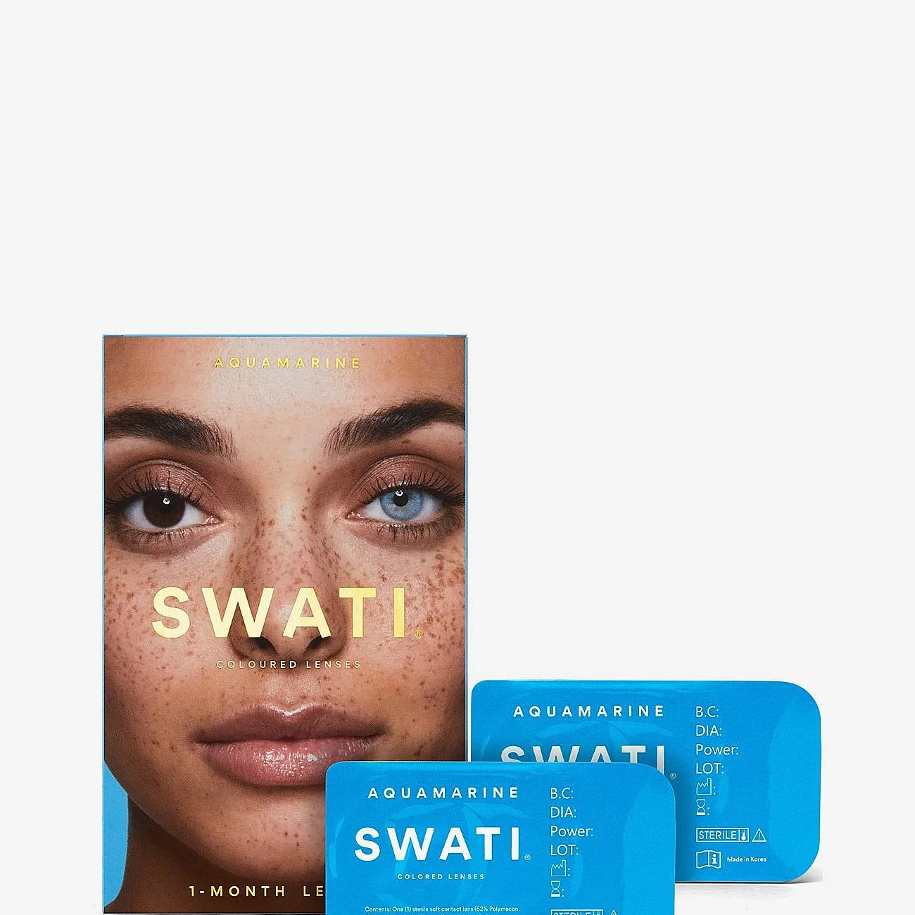 Swati Aquamarine 1-Month Lenses