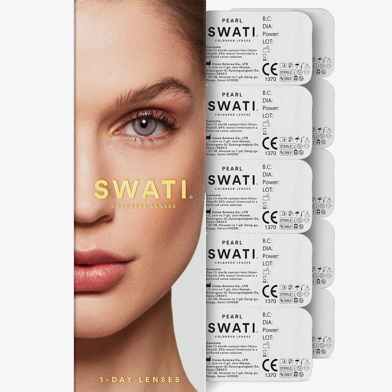 SWATI Cosmetics Pearl 1-Day Lenses (2X5 Pairs) - 30 g