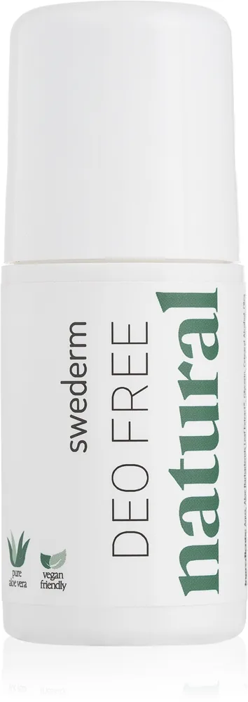 Swederm Natural DEO FREE roll-on-deodorantti sisältää aloe veraa 50 ml