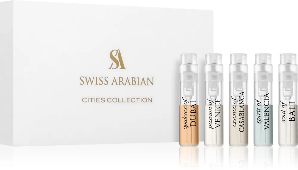 Swiss Arabian Cities Collection Set Unisex 5x1.7 ml