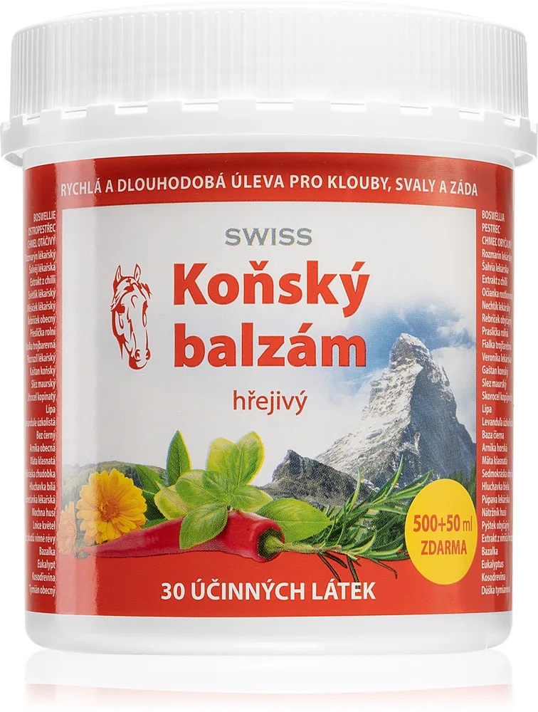 Swiss Horse balm Warm Gel med värmande effekt 550 ml